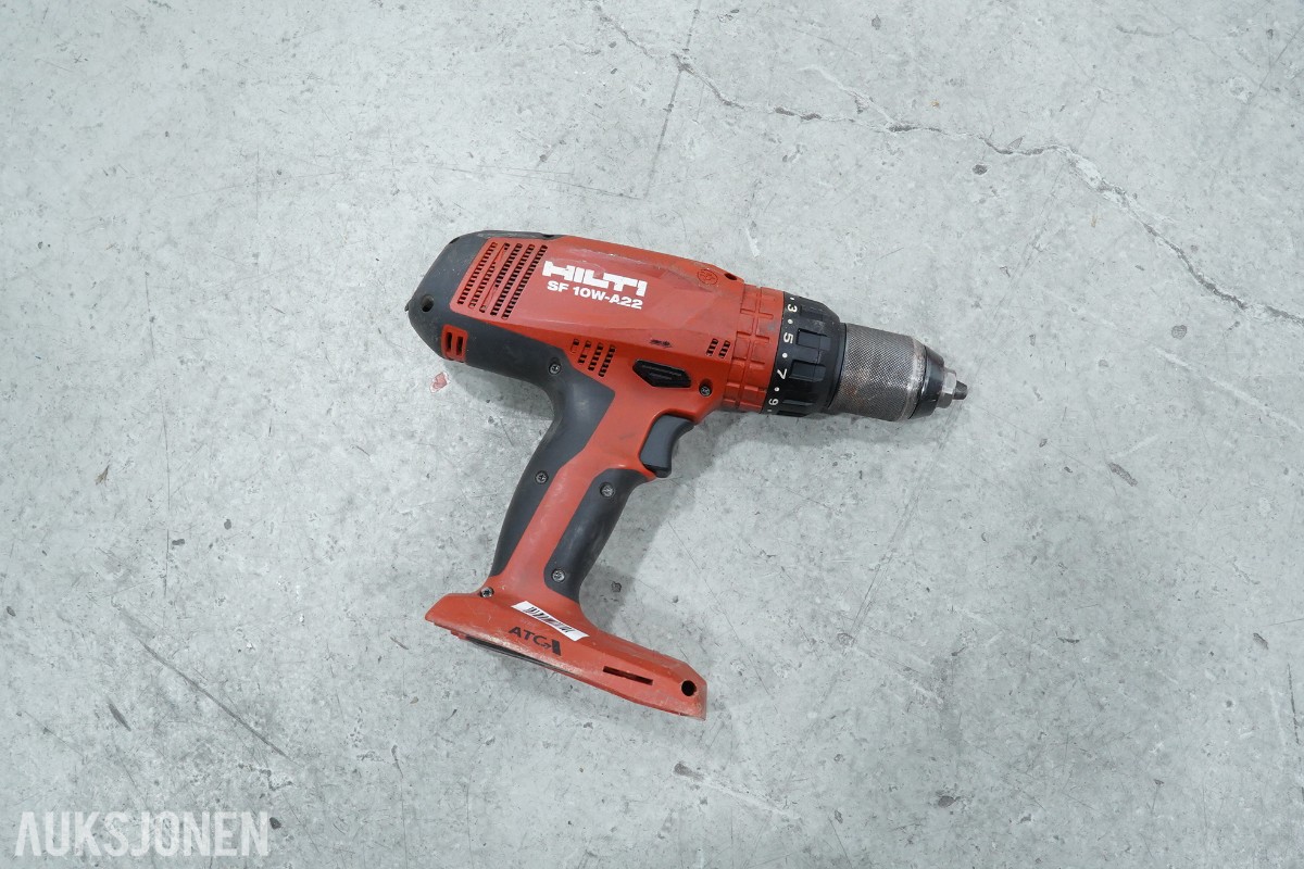 Hilti 22 V batteriverktøy og tilbehør - 7 enheter