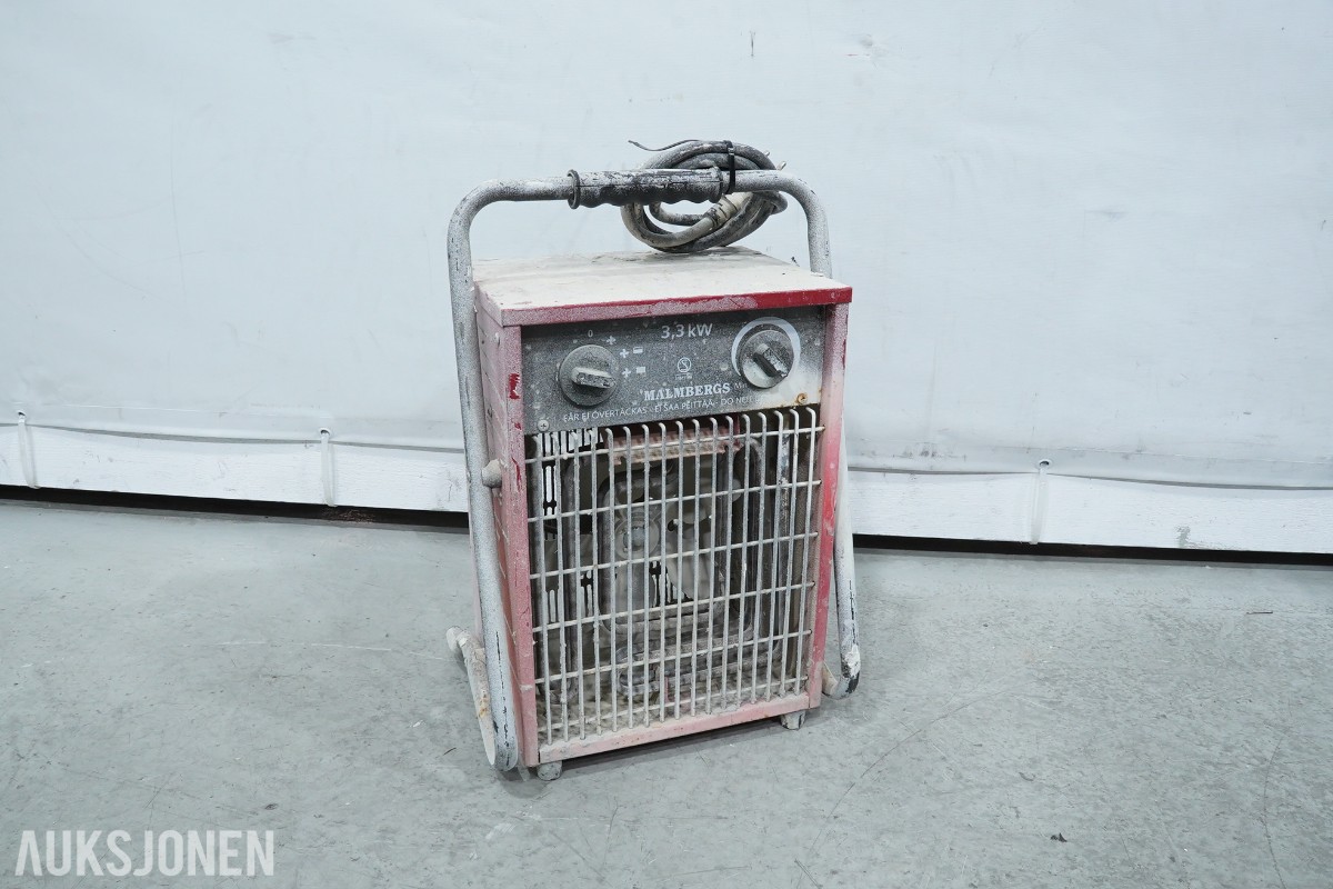 Master DH 752 avfukter med 7 elektriske byggvarmere