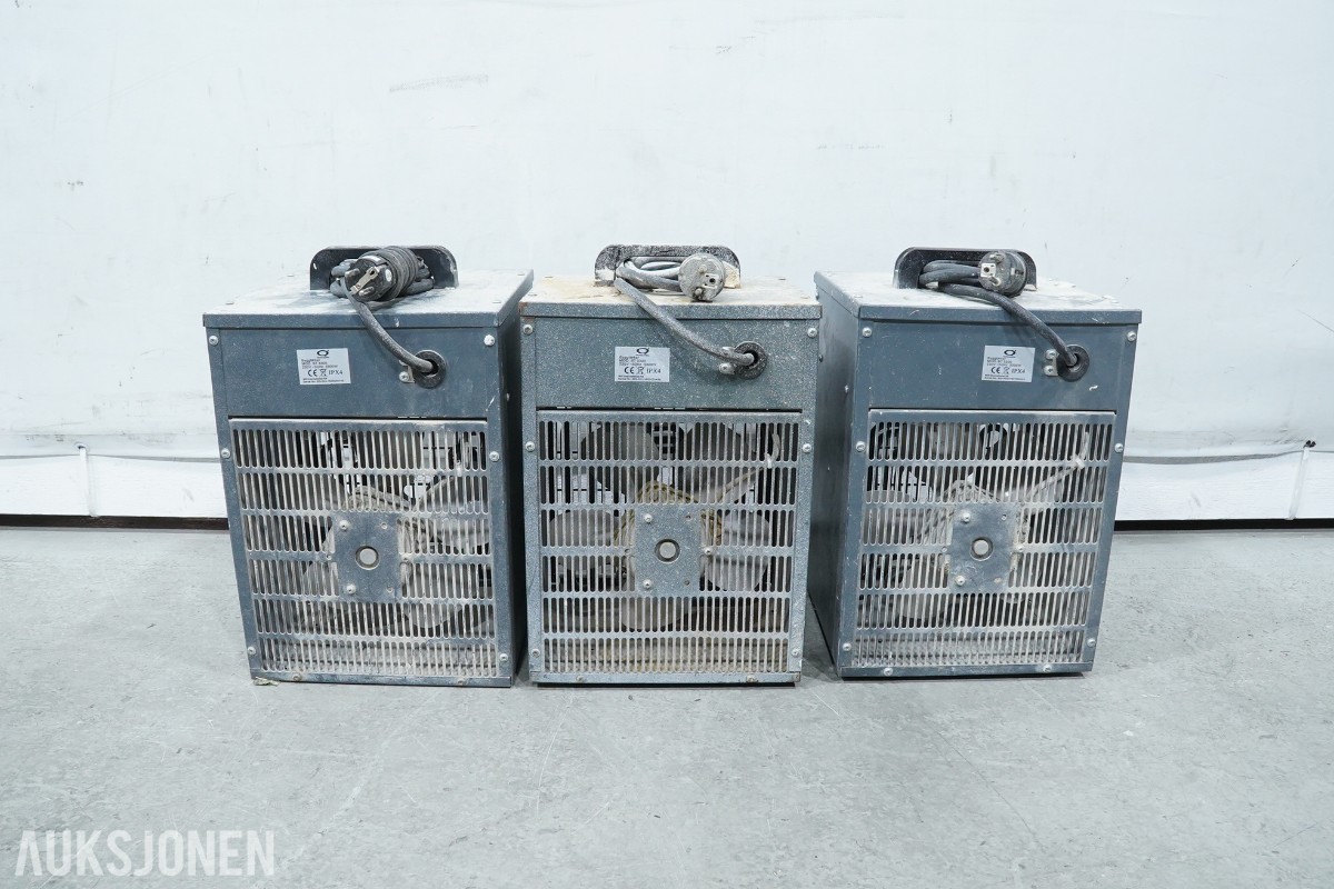 Master DH 752 avfukter med 7 elektriske byggvarmere