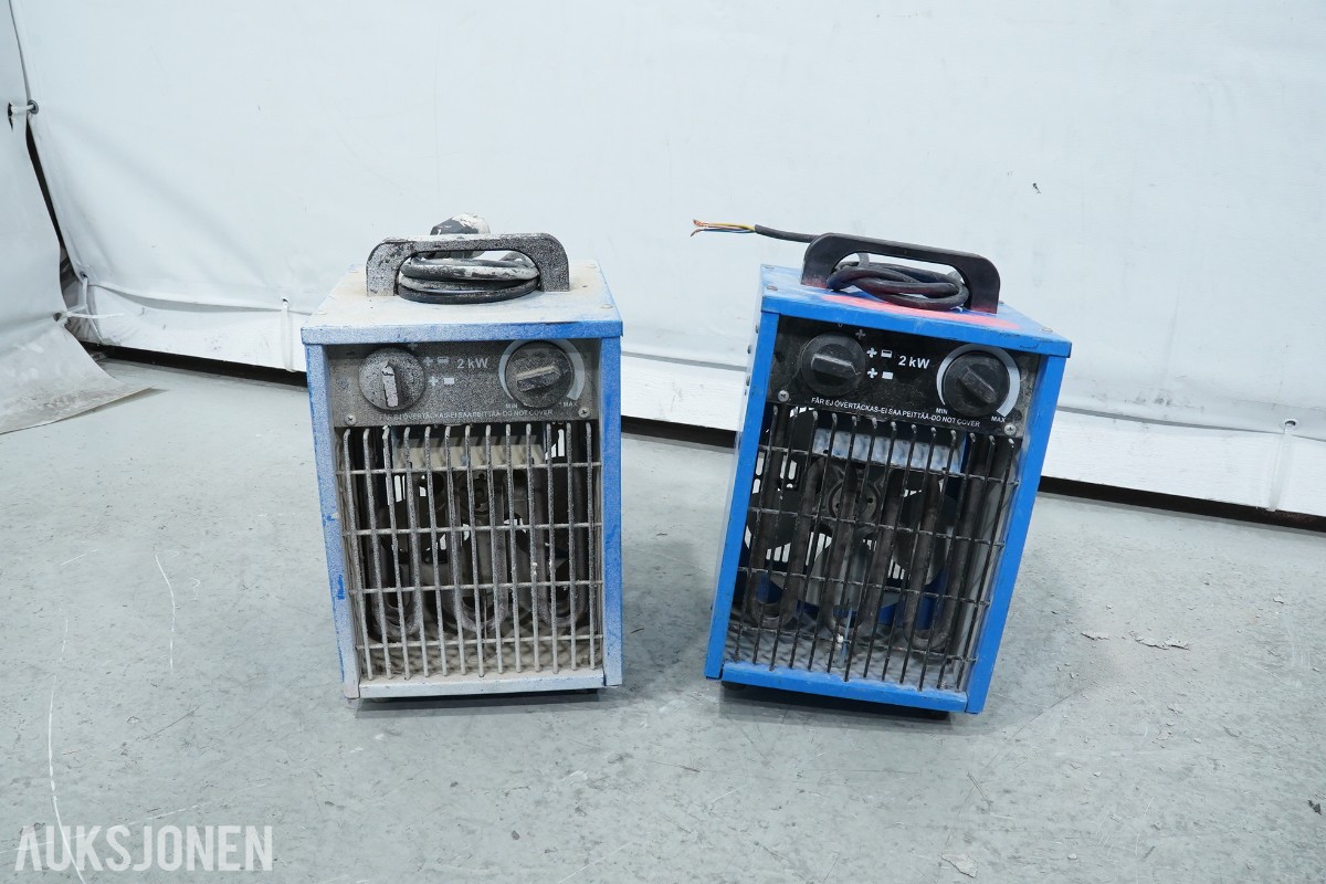 Master DH 752 avfukter med 7 elektriske byggvarmere