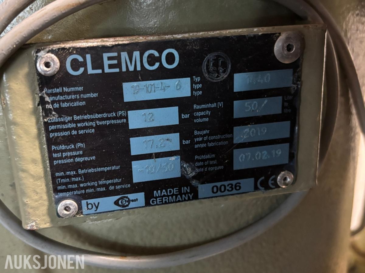 2019 Clemco  Blåseklokke med blåseslanger og elektronisk styrings boks