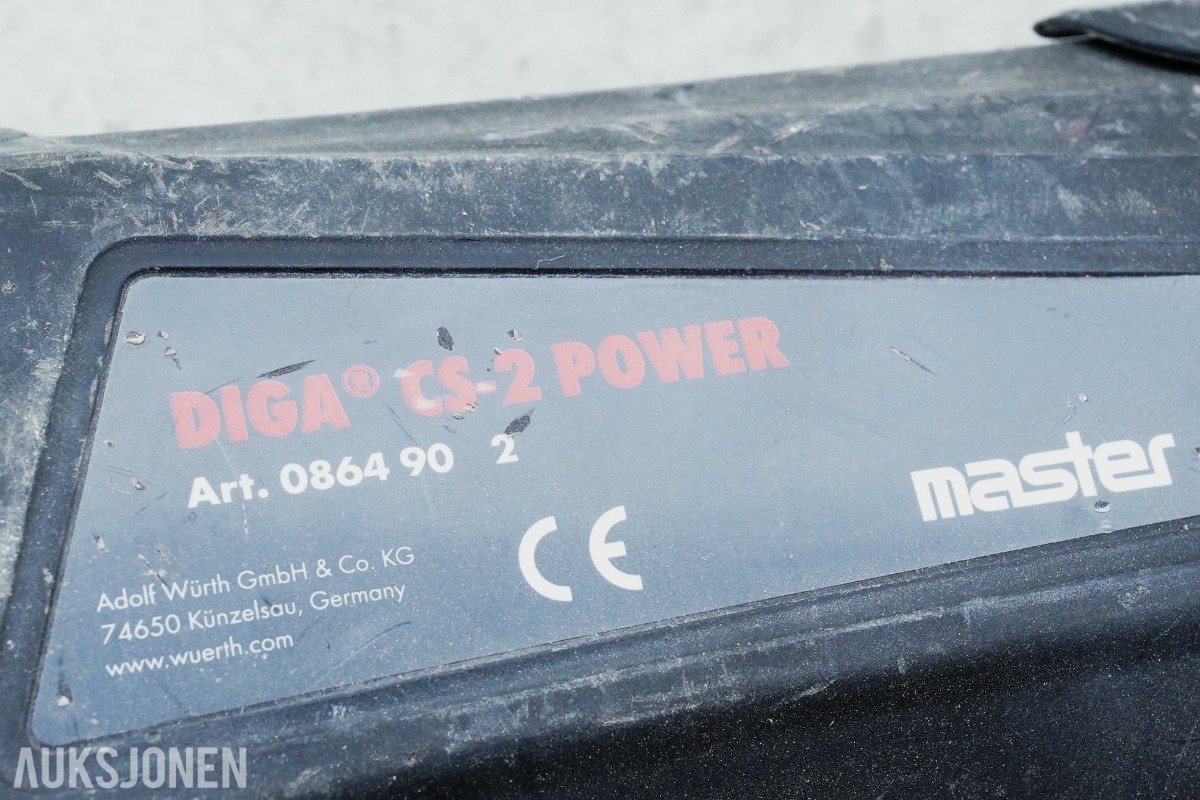 2 stk Würth DIGA CS-2 POWER gassdrevne boltepistoler