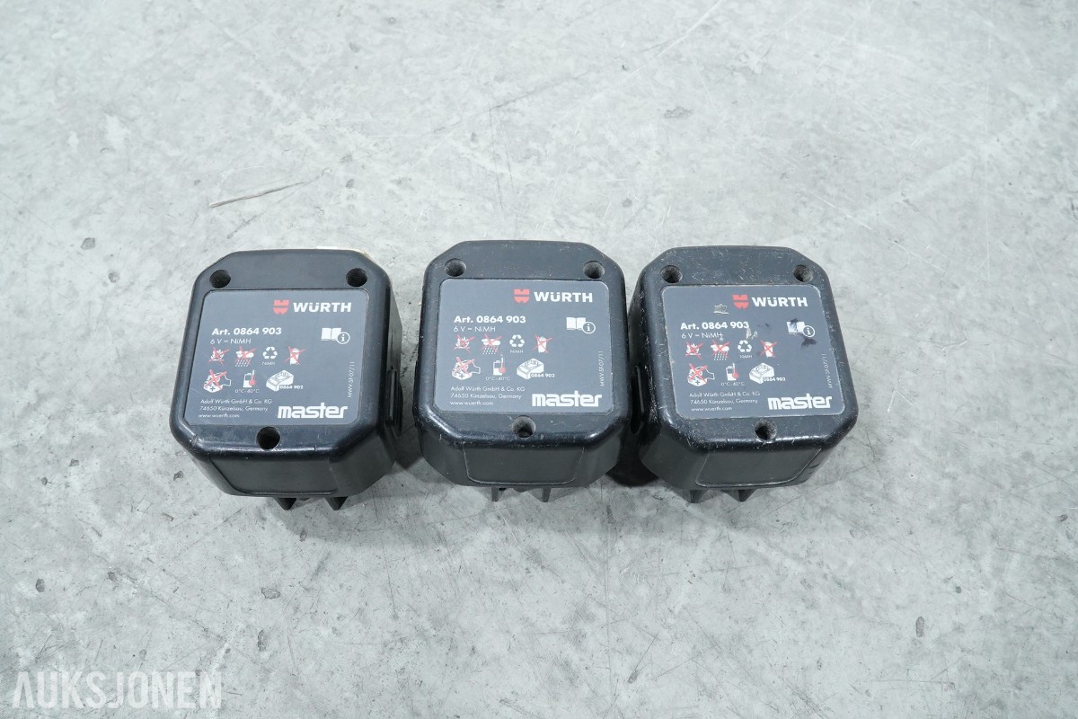 2 stk Würth DIGA CS-2 POWER gassdrevne boltepistoler