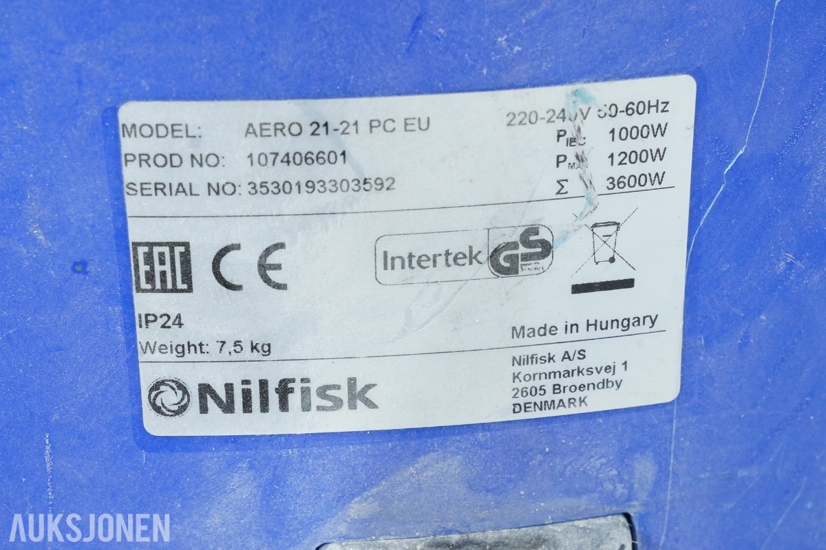 Verktøypakke med Bosch, Würth og Nilfisk elektroverktøy