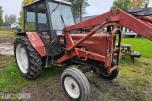 1977 Ursus C 360 traktor lesseapparat-snøskuffe og grus skuffe