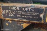 1977 Ursus C 360 traktor lesseapparat-snøskuffe og grus skuffe