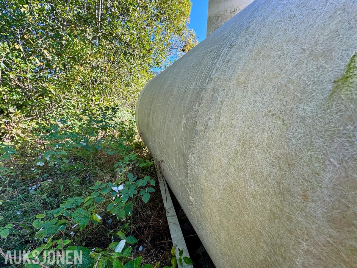 Septiktank – samletank i glassfiber med kapasitet på 12 m³