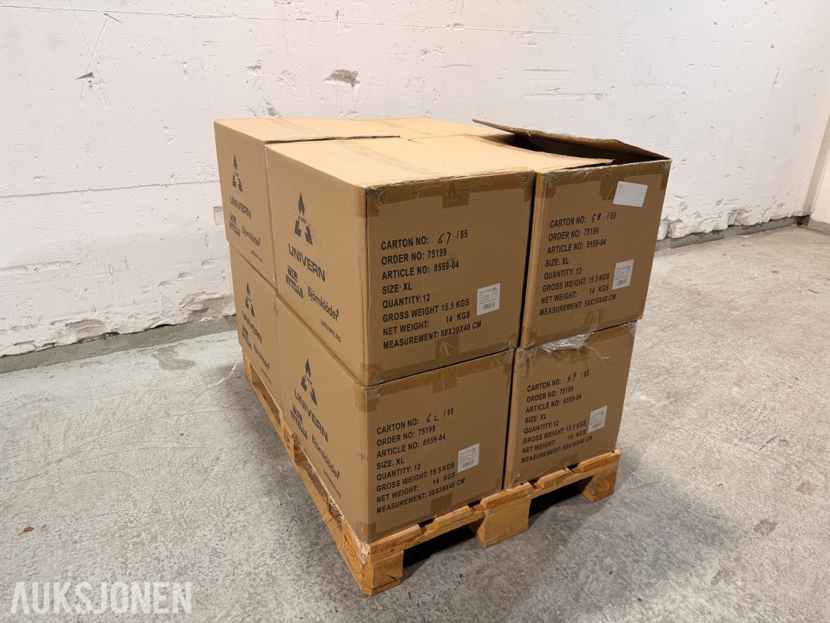 108 stk Univern ProTec skallbukser i størrelse XL