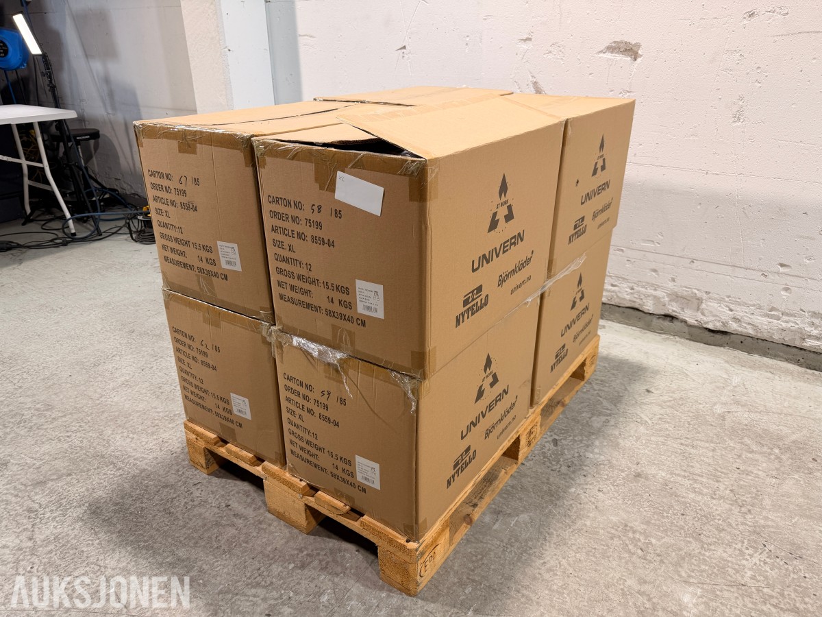 108 stk Univern ProTec skallbukser i størrelse XL