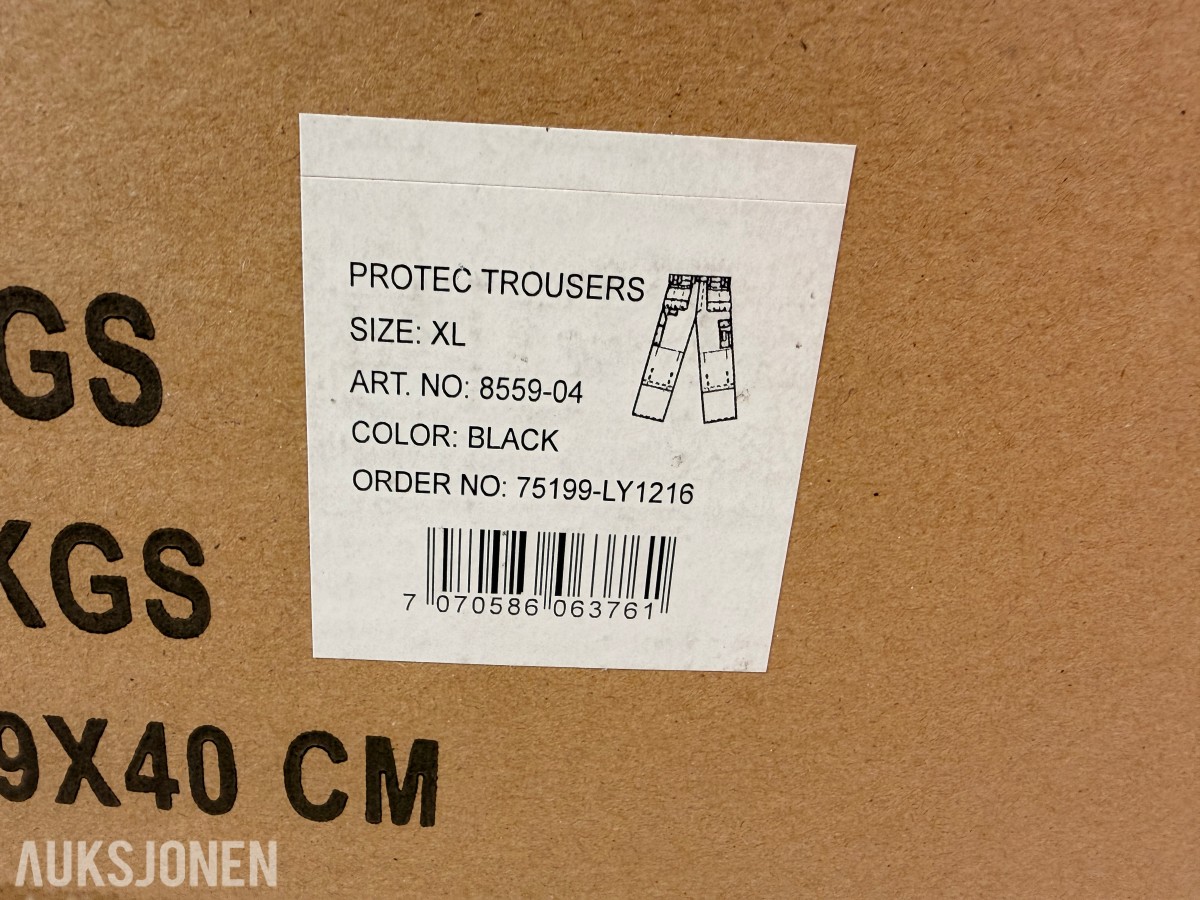 108 stk Univern ProTec skallbukser i størrelse XL