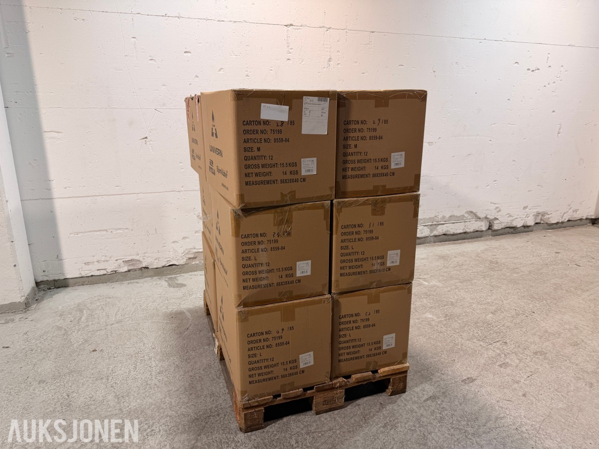 128 stk Univern ProTec skallbukser i størrelse M og L