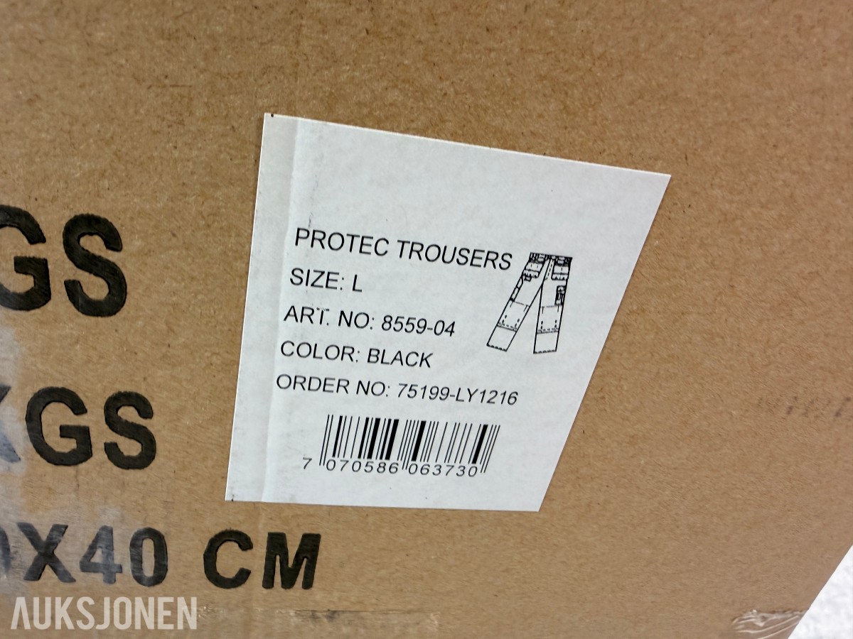 128 stk Univern ProTec skallbukser i størrelse M og L