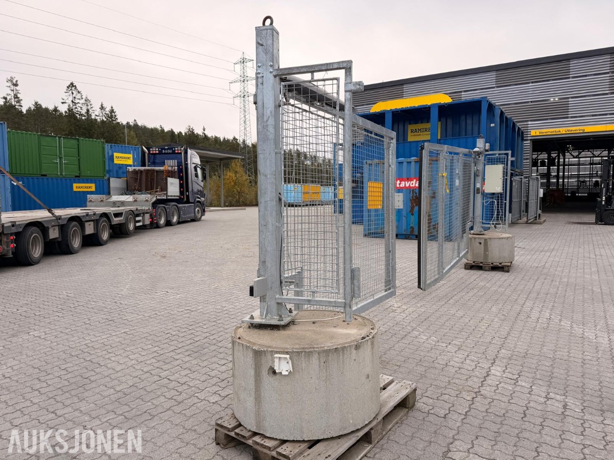GSS 2G slagport med adgangskontroll og betongfundament