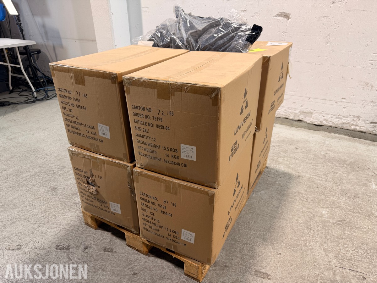 99 stk Univern ProTec skallbukser i størrelse XXL og 3XL