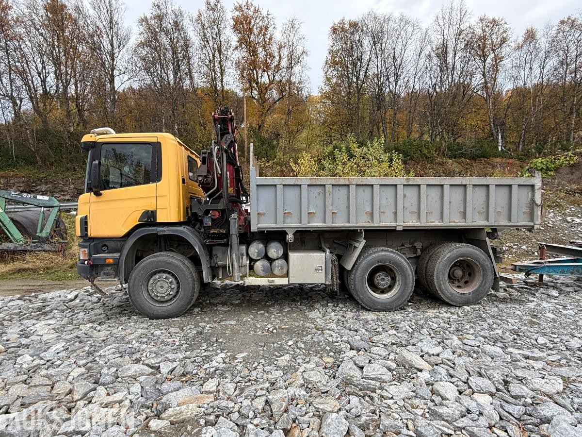 2001 Scania 124C 6X4 Kranbil med tipp - Brøyterigget - HMF - 418000KM