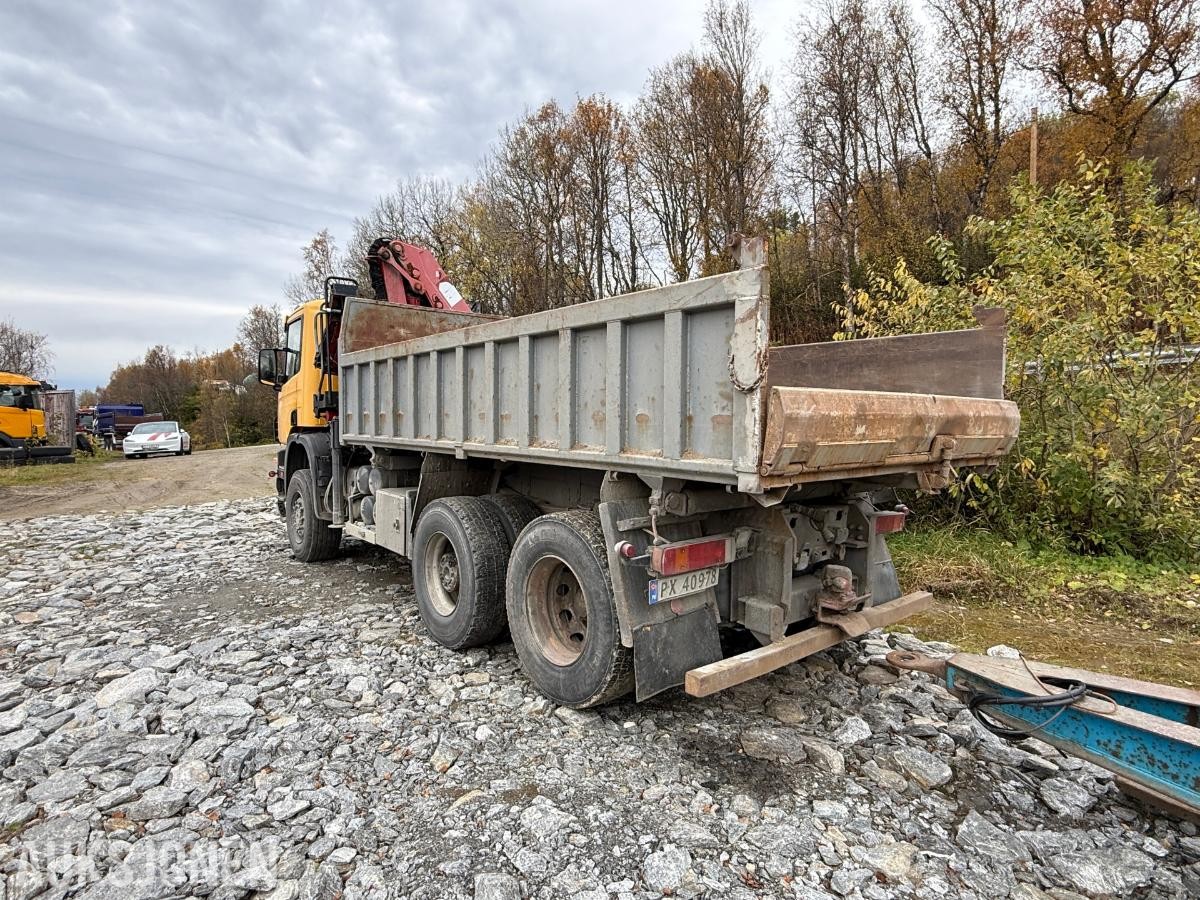 2001 Scania 124C 6X4 Kranbil med tipp - Brøyterigget - HMF - 418000KM