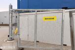 Elektrisk slagport med CAME portåpner og betongfundament