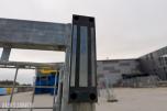 Elektrisk slagport med CAME portåpner og betongfundament