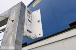 Elektrisk slagport med CAME portåpner og betongfundament