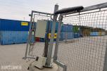 Elektrisk slagport med CAME portåpner og betongfundament