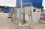 Elektrisk slagport med CAME portåpner og betongfundament