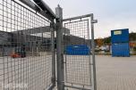 Elektrisk slagport med CAME portåpner og betongfundament