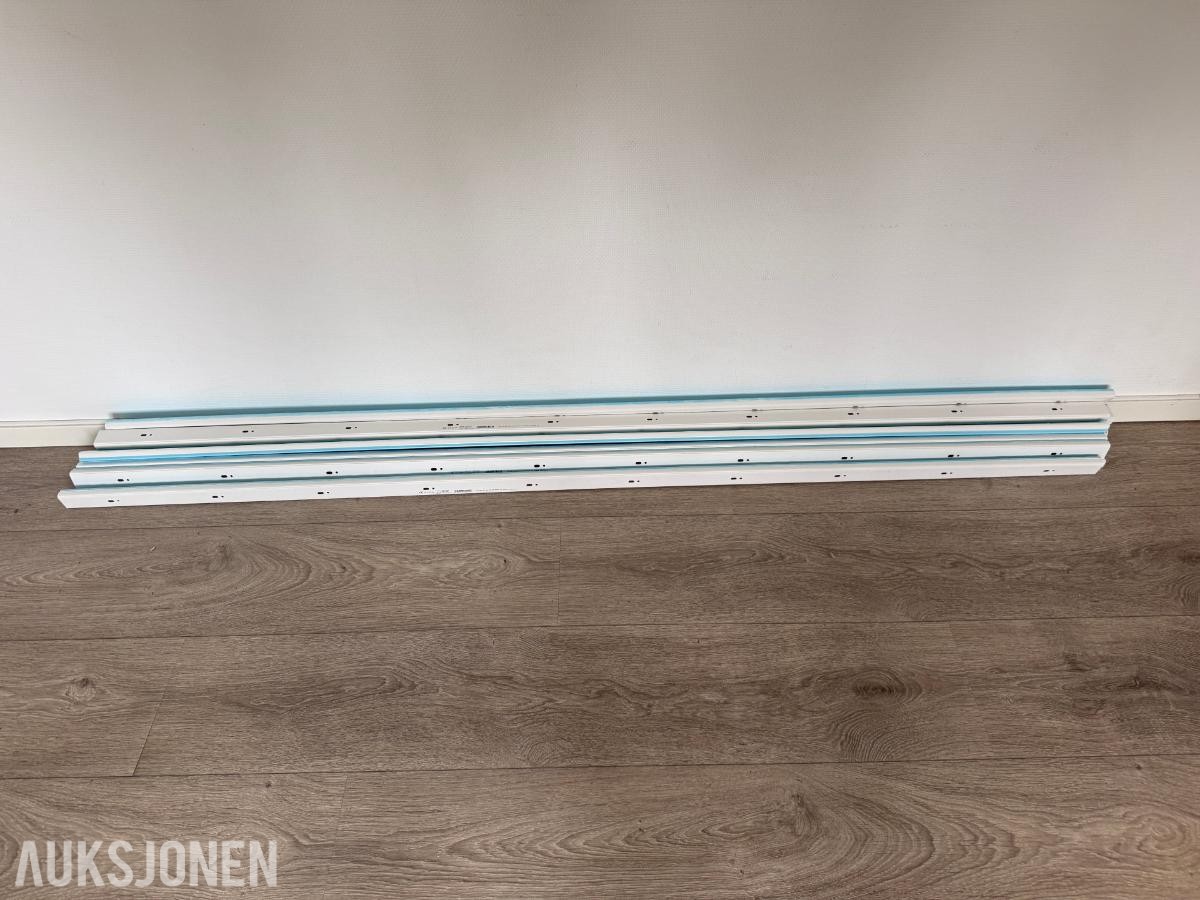 Stort parti ubrukt elektromateriell – LED-belysning, kabelrør, bokser og kanaler