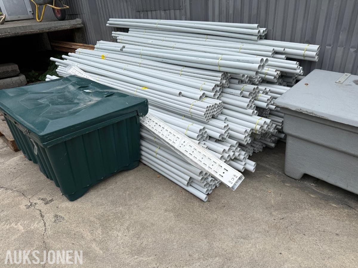 Stort parti ubrukt elektromateriell – LED-belysning, kabelrør, bokser og kanaler