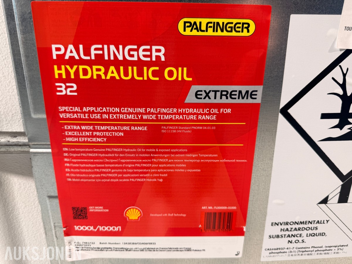 PALFINGER Extreme Hydraulic Oil 32 - 1000 liter IBC