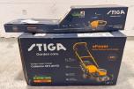 Stiga elektrisk gressklipper og hekksaks med batterier og ladere