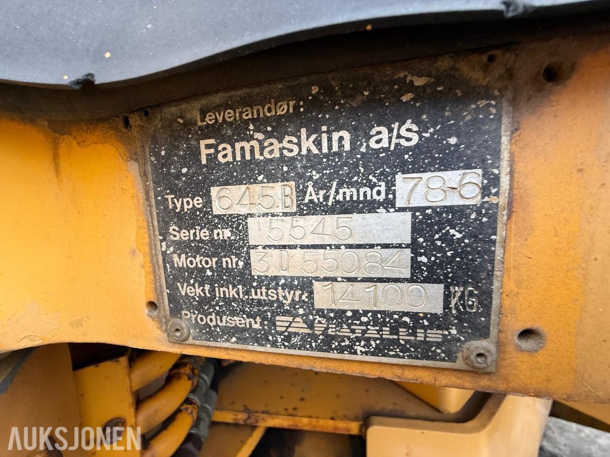 1978 Fiat-Allis 645B Hjullaster