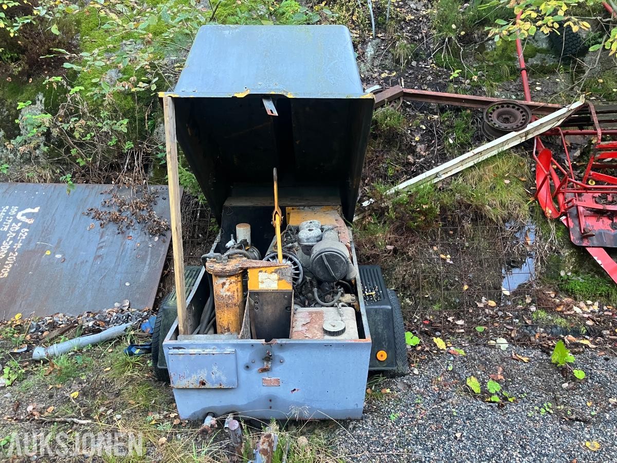 1982 Ingersoll P125wd, 1451 timer - borkompressor 
