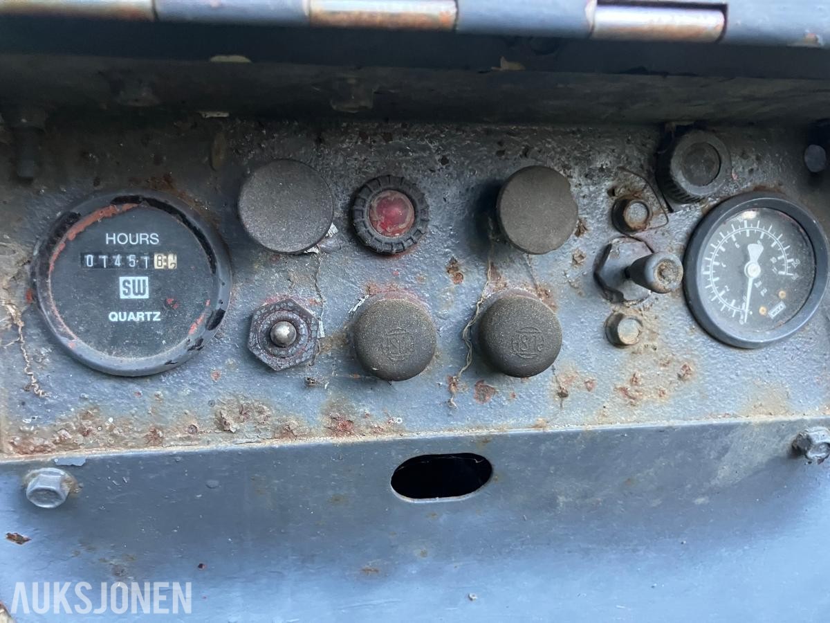 1982 Ingersoll P125wd, 1451 timer - borkompressor 