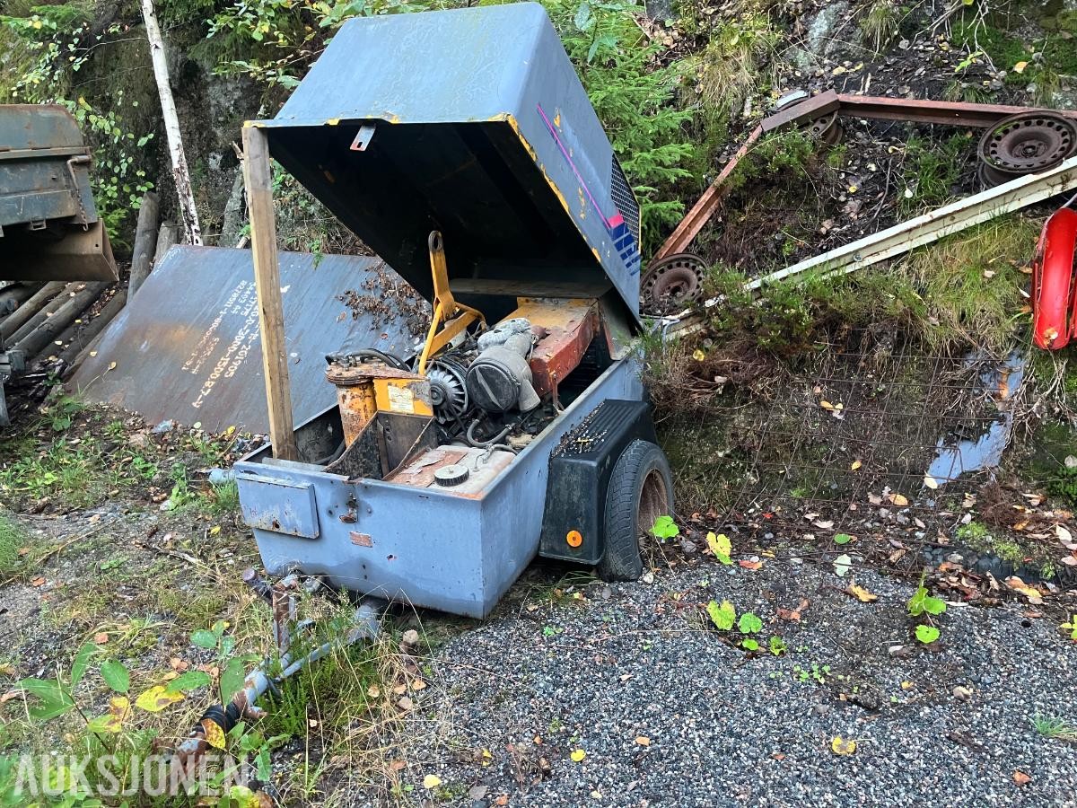 1982 Ingersoll P125wd, 1451 timer - borkompressor 