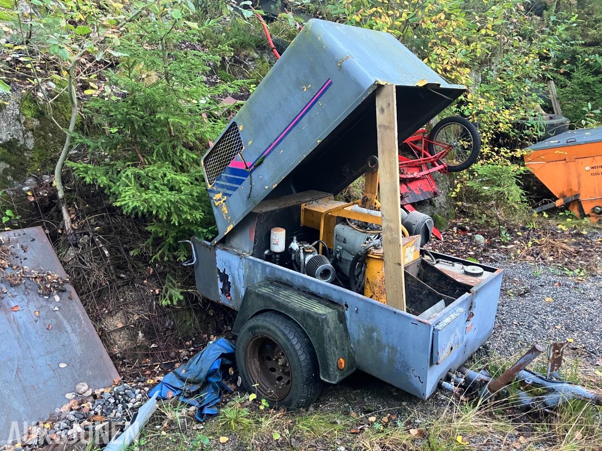 1982 Ingersoll P125wd, 1451 timer - borkompressor 