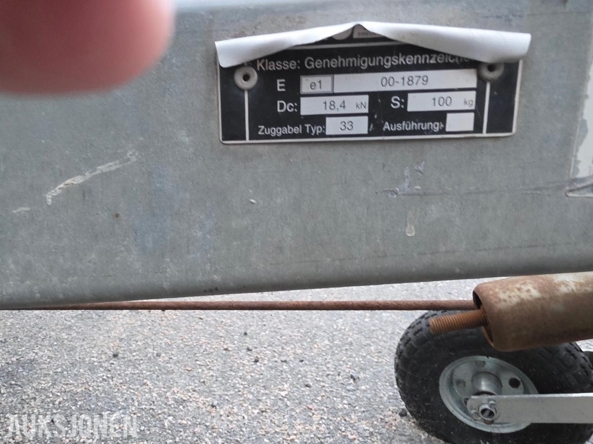 2014 Brenderup KF20Z boggihenger – 1300 kg