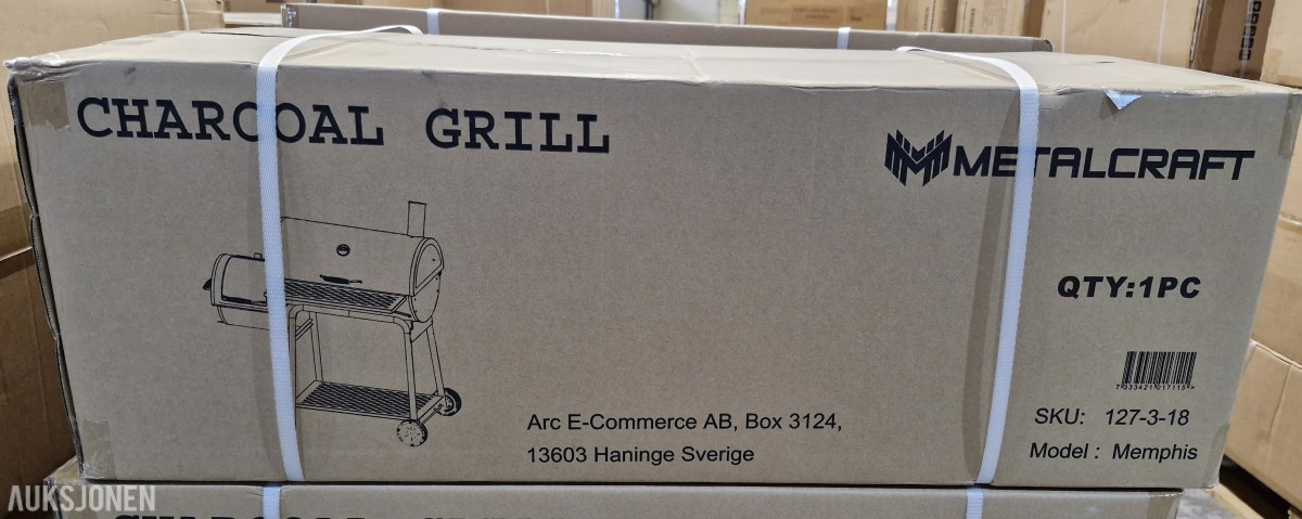 Charcoal Memphis kullgrill 127-3-18