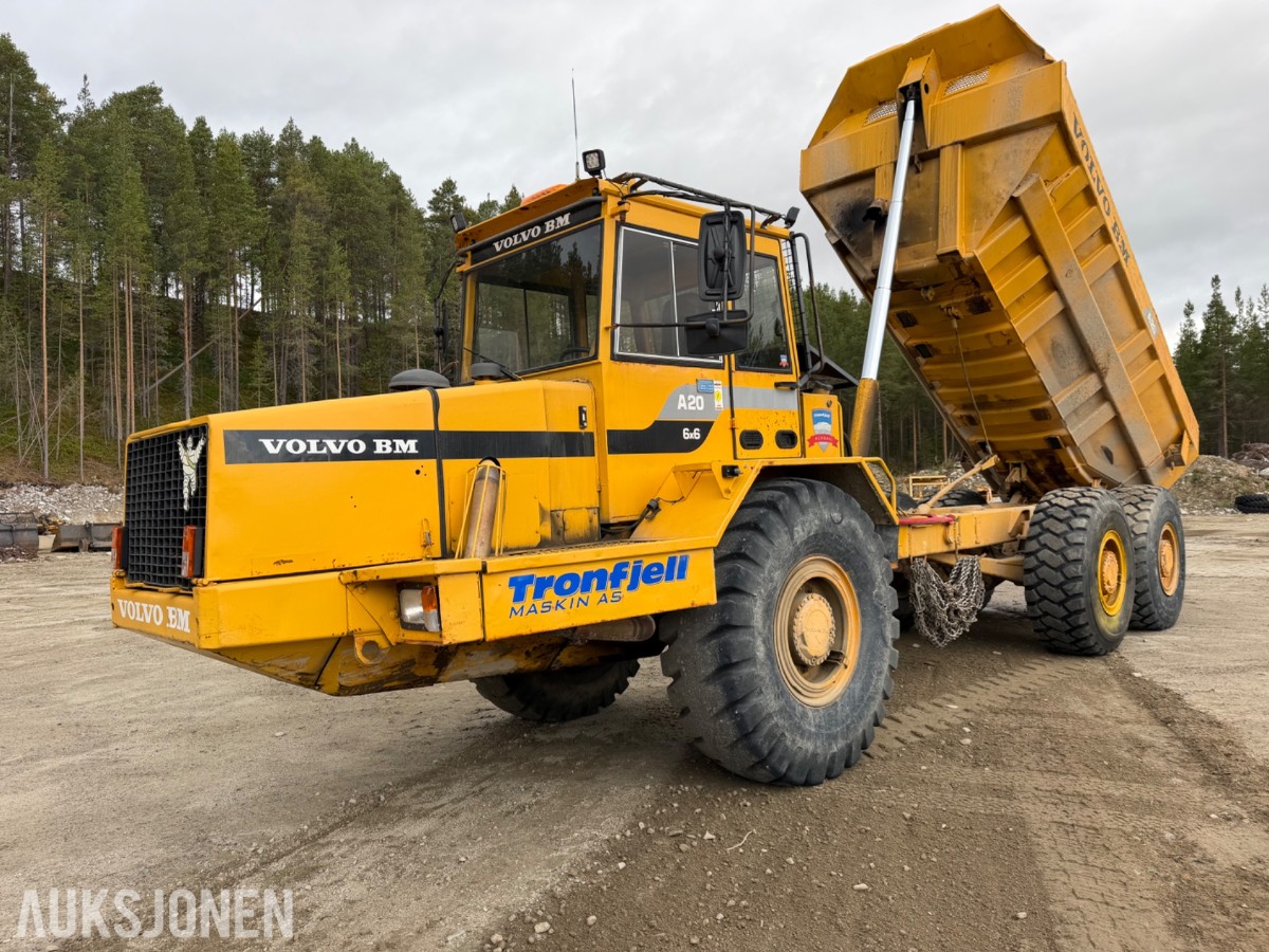 1988 mod. Volvo A20 dumper. 6x6, Sertifisert