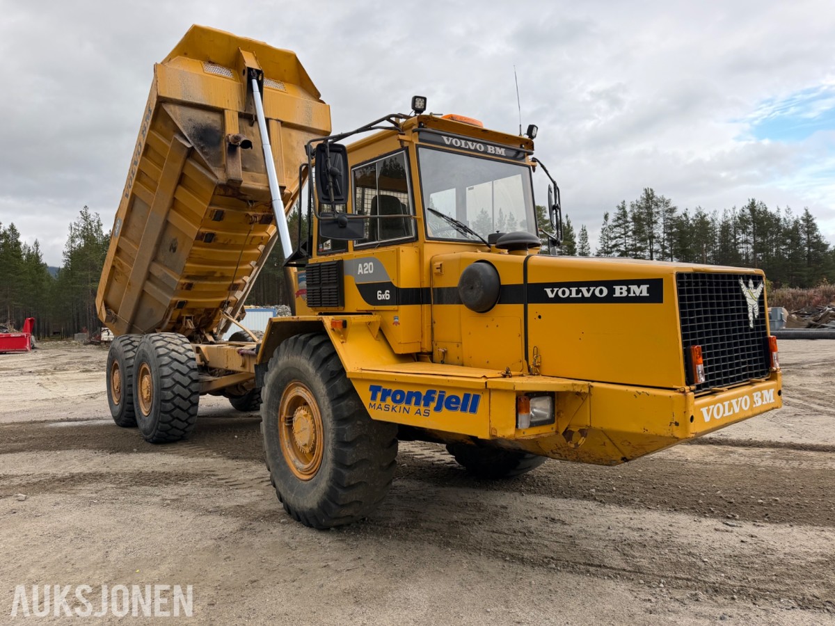 1988 mod. Volvo A20 dumper. 6x6, Sertifisert