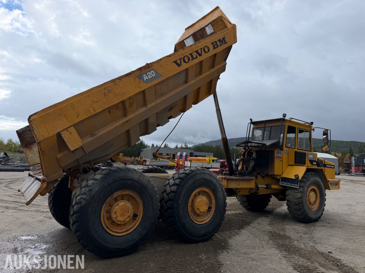 1988 mod. Volvo A20 dumper. 6x6, Sertifisert