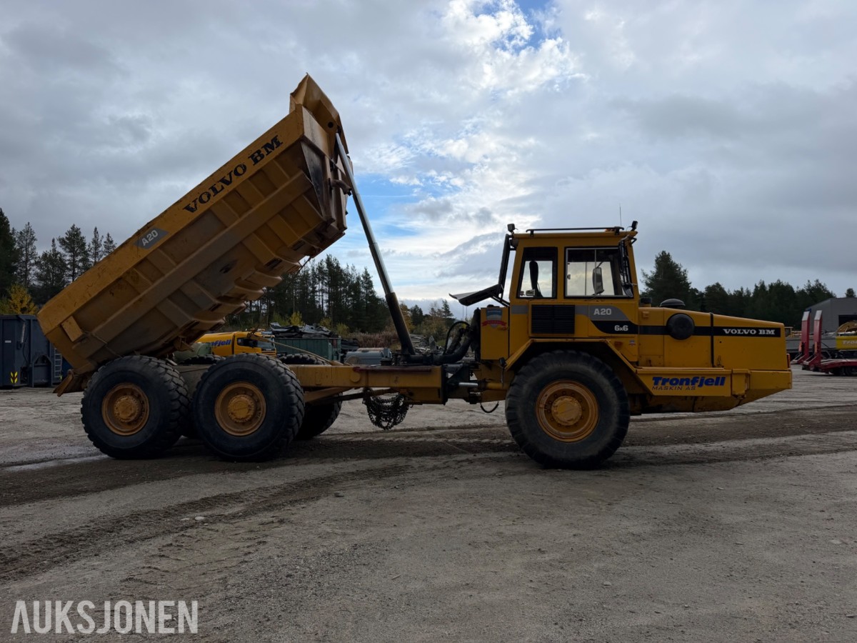 1988 mod. Volvo A20 dumper. 6x6, Sertifisert
