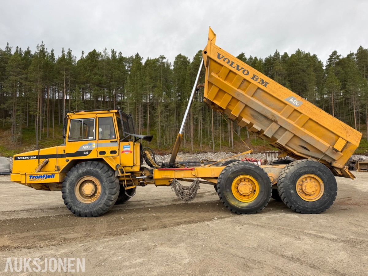 1988 mod. Volvo A20 dumper. 6x6, Sertifisert