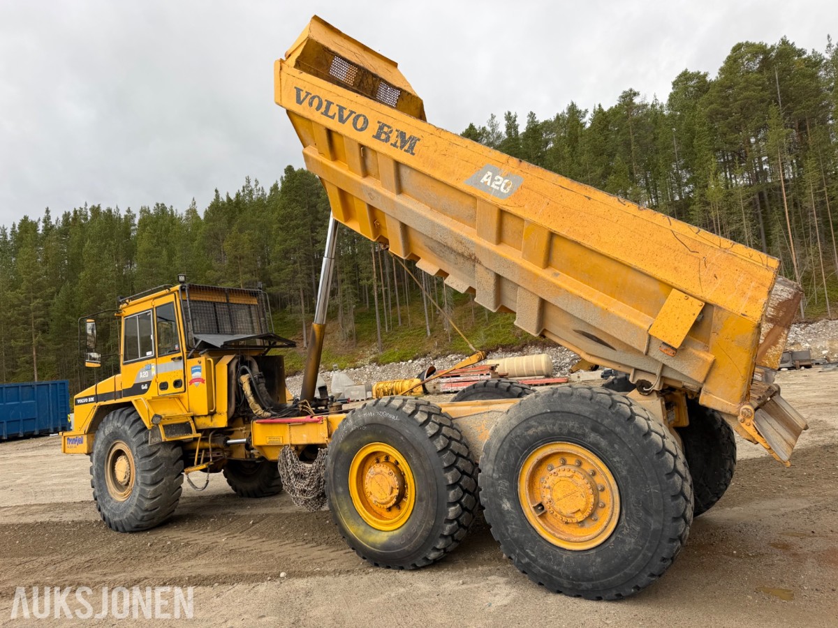 1988 mod. Volvo A20 dumper. 6x6, Sertifisert