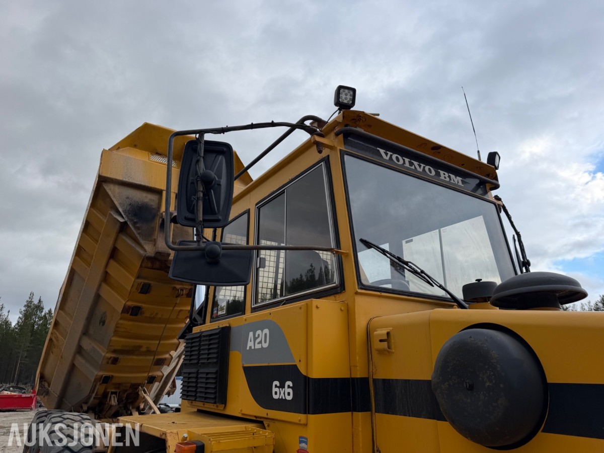 1988 mod. Volvo A20 dumper. 6x6, Sertifisert