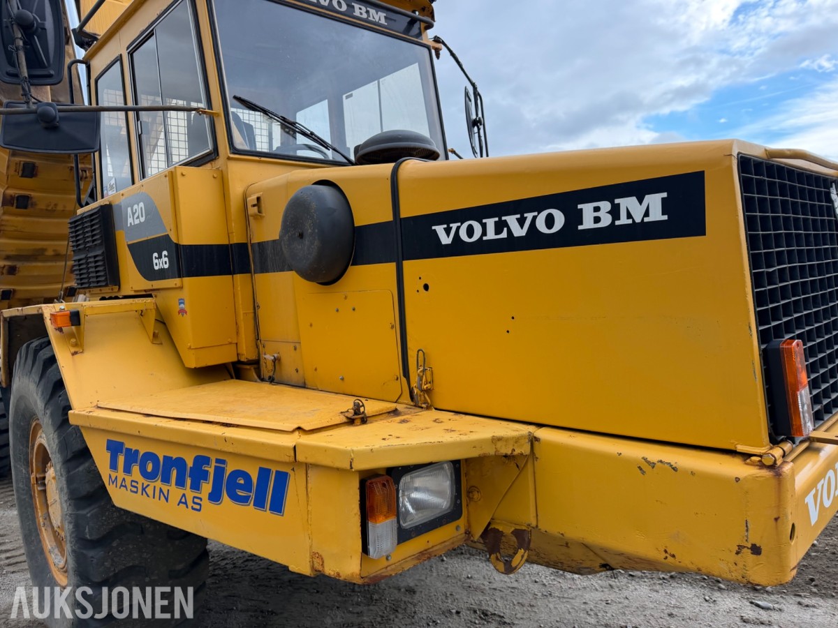 1988 mod. Volvo A20 dumper. 6x6, Sertifisert