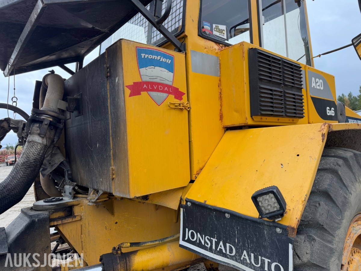 1988 mod. Volvo A20 dumper. 6x6, Sertifisert