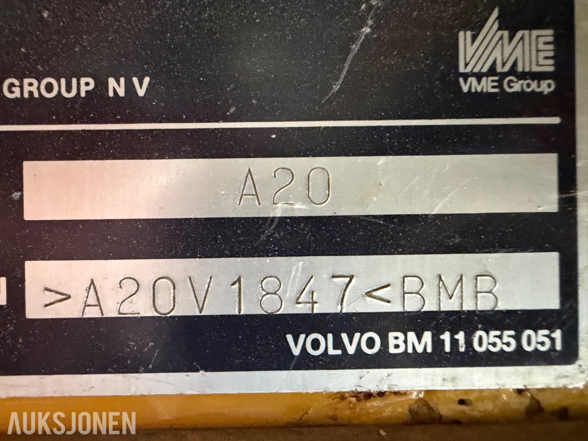 1988 mod. Volvo A20 dumper. 6x6, Sertifisert