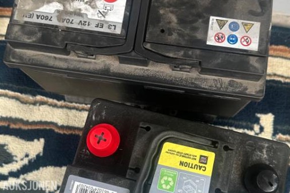 2 stk 12v Batteri *Ingen minstepris*