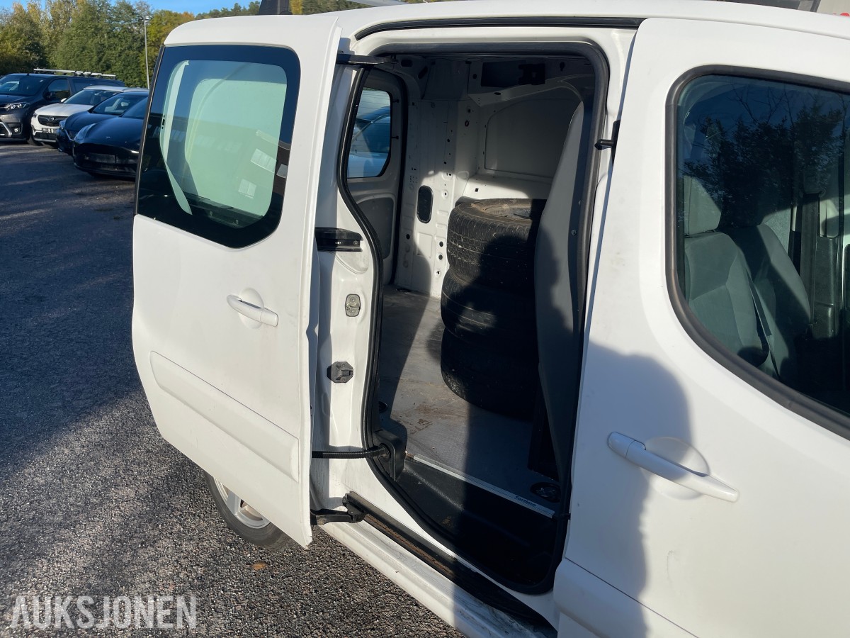 2016 Peugeot PARTNER *INGEN MINSTEPRIS*  ELECTRIC SKYVEDØRER KLIMA PARK.SENSOR