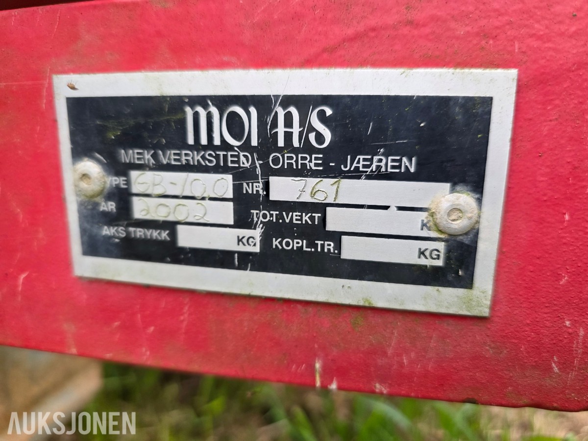 2002 MOI gjødselvogn/spreder GB10.0 